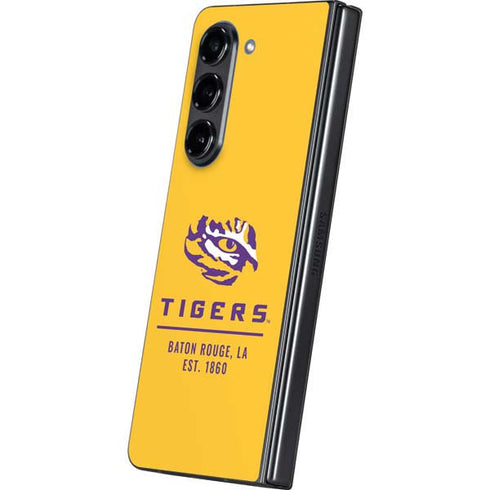 Louisiana State University - LSU Tigers Baton Rouge Yellow Galaxy Z Fold5 5G Skin